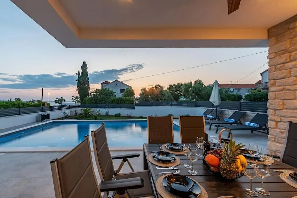 Brand New Villa Olivia 30M From The Sea With Heated Pool And Jacuzzi Zaton  Zaton (Zadar)