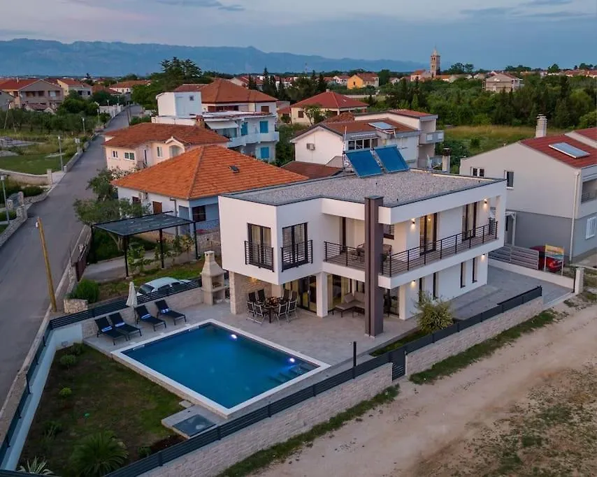 Brand New Villa Olivia 30M From The Sea With Heated Pool And Jacuzzi Zaton   Zaton (Zadar)