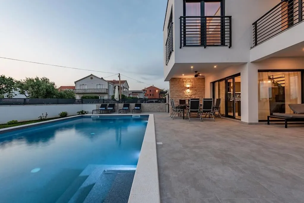Brand New Villa Olivia 30M From The Sea With Heated Pool And Jacuzzi Zaton  Croatia