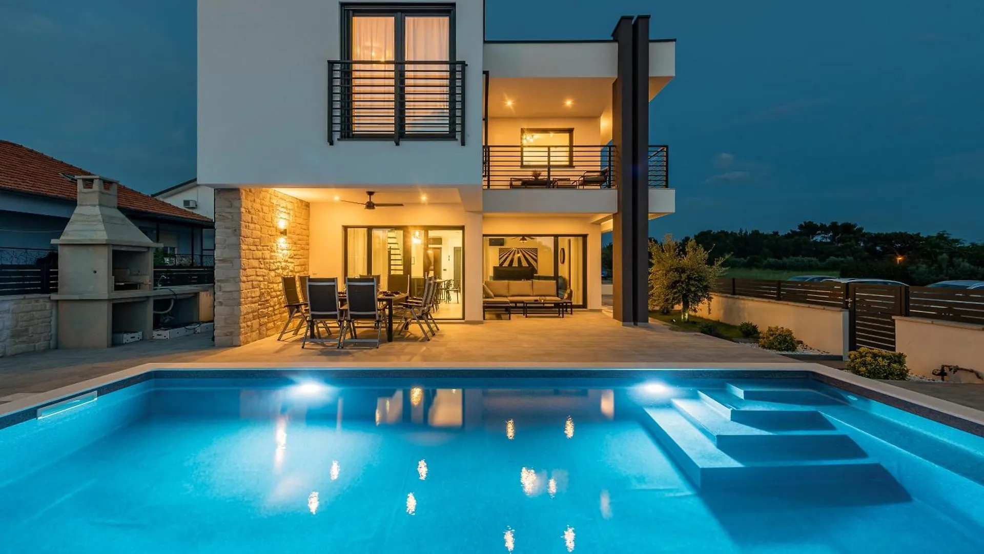 Brand New Villa Olivia 30M From The Sea With Heated Pool And Jacuzzi Zaton