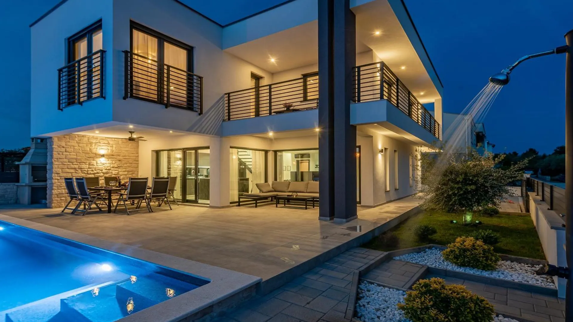 Brand New Villa Olivia 30M From The Sea With Heated Pool And Jacuzzi Zaton  Croatia