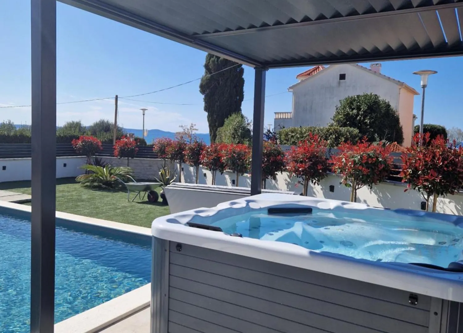 Brand New Villa Olivia 30M From The Sea With Heated Pool And Jacuzzi Zaton  Croatia